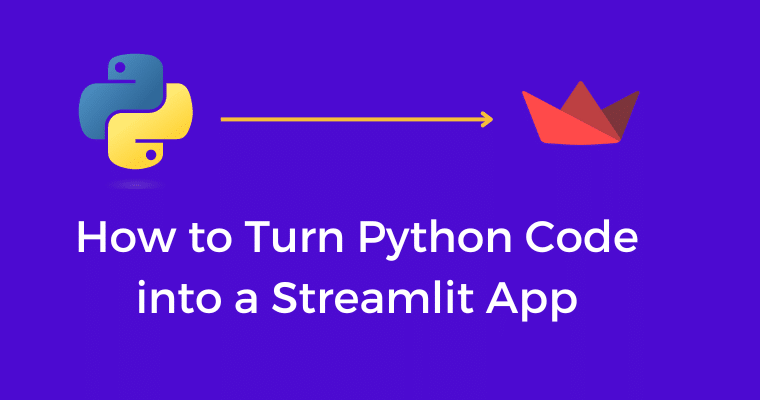 python code into streamlit app
