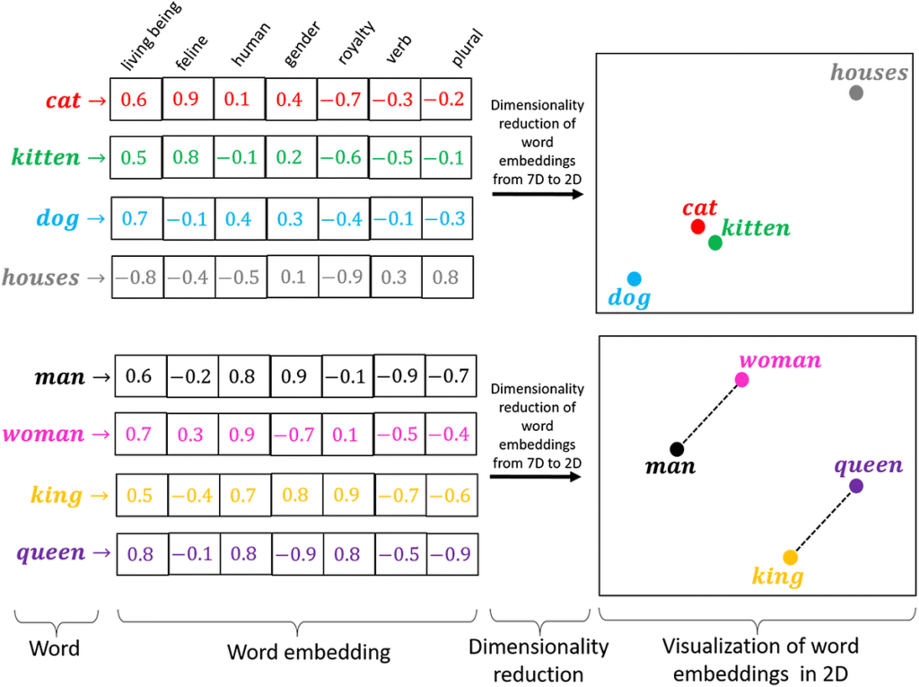 word embeddings in vector space