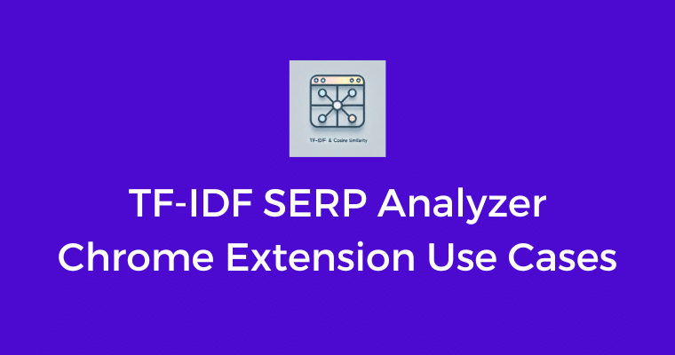 tf idf serp analyzer chrome extension